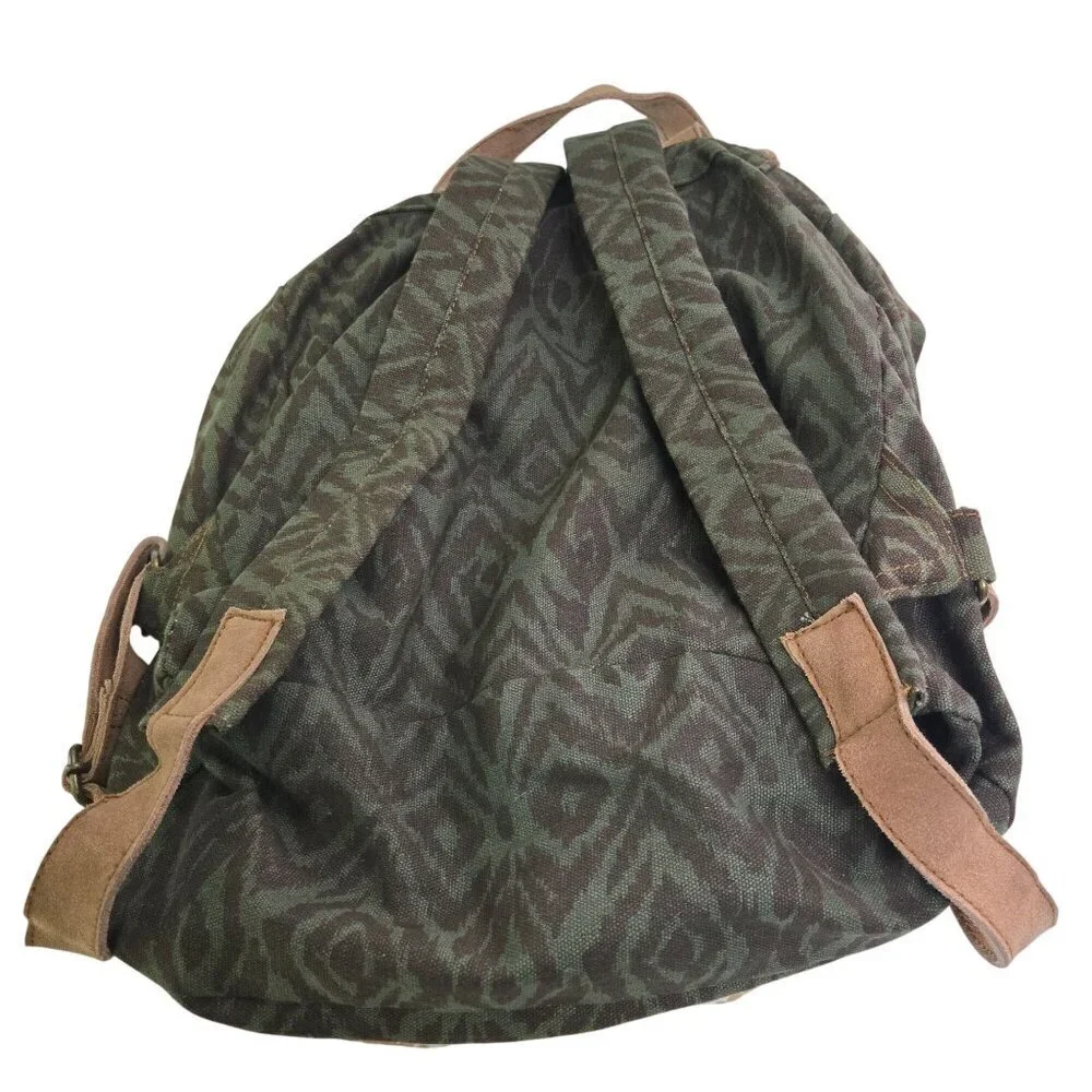 Sorpresa Bohemian Festival Canvas Suede Beaded Hippie Backpack